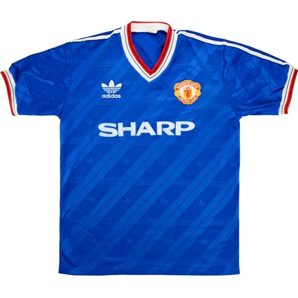 Authentic Camiseta Manchester United 3ª Retro 1986 1988 Azul